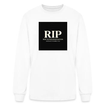 RIP Rest in Procrastination - Men's Long Sleeve T-Shirt - white - Front