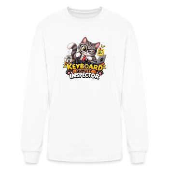 Keyboard Quality Inspector - Men's Long Sleeve T-Shirt - white - Front