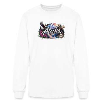 Alaska Adventure Wilderness - Men's Long Sleeve T-Shirt - white - Front