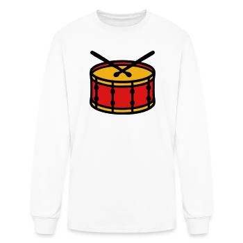 Stadium Drum Ultras Graphic - Men's Long Sleeve T-Shirt - white - Front