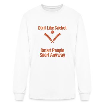 Attitude cricket : Sports intelligents - T-shirt à manches longues Homme - blanc - Devant