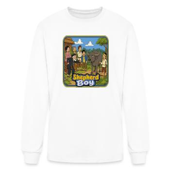 Village Laughter: The Buffalo That Stole The Show - Men's Long Sleeve T-Shirt - white - Front