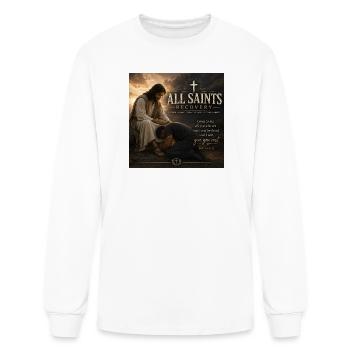 All Saints Recovery Healing - Men's Long Sleeve T-Shirt - white - Front