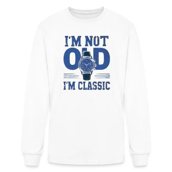 I'm not old I'm classic funny vintage watch  - Men's Long Sleeve T-Shirt - white - Front