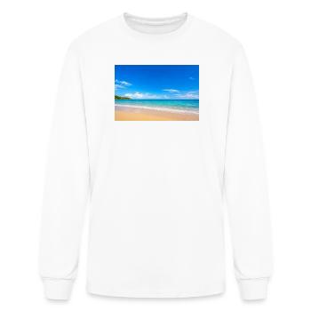 Azure Coastline Beach Dream - Men's Long Sleeve T-Shirt - white - Front