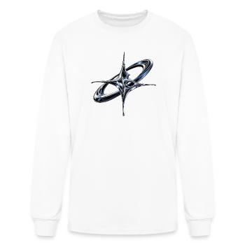 Chrome Starburst Nebula - Men's Long Sleeve T-Shirt - white - Front