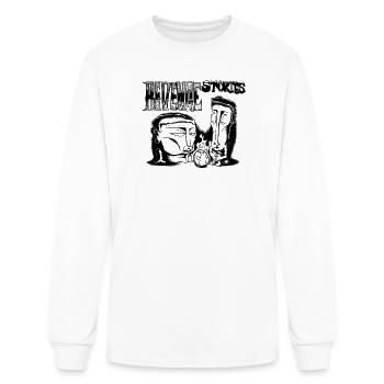 Noir Mystic Skull Portrait - Men's Long Sleeve T-Shirt - white - Front