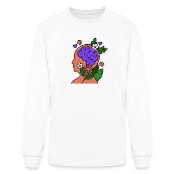 Blooming Brain Pop Art - Men's Long Sleeve T-Shirt - white - Front