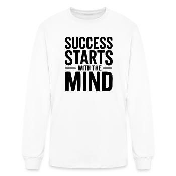 Success Starts With The Mind - Men's Long Sleeve T-Shirt - white - Front