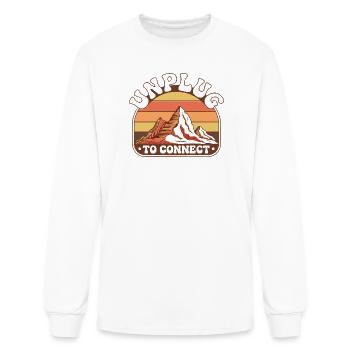 Sunset Peaks To Connect - Men's Long Sleeve T-Shirt - white - Front