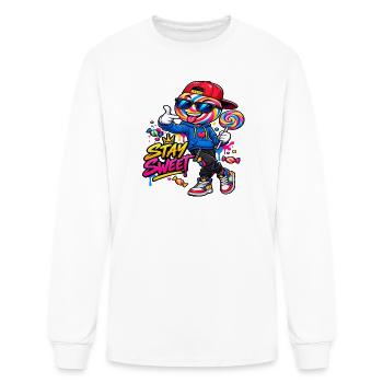 Stay Sweet Candy Man – Colorful Lollipop Streetwea - Men's Long Sleeve T-Shirt - white - Front