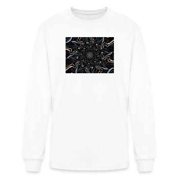 Kaleidoscope Mandala Nightfall - Men's Long Sleeve T-Shirt - white - Front