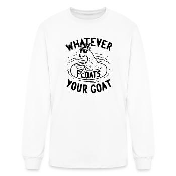 Funny Goat - Men's Long Sleeve T-Shirt - white - Front
