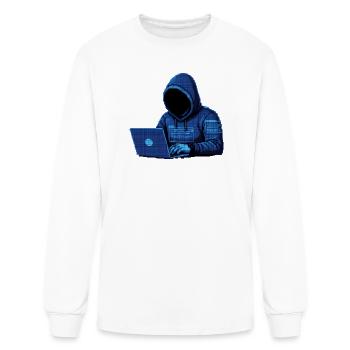 Cyberpunk Hacker | Coder & Tech Aesthetic stuffs - Men's Long Sleeve T-Shirt - white - Front