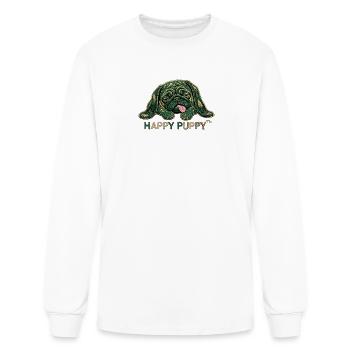 Happy puppy tm - Men's Long Sleeve T-Shirt - white - Front
