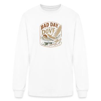 Bad Day To Be A Dove Funny Hunter Dove Hunting - Men's Long Sleeve T-Shirt - white - Front