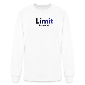 Limit Exceeded Neon - Men's Long Sleeve T-Shirt - white - Front