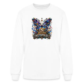 Unstoppable Butterfly Spirit - Men's Long Sleeve T-Shirt - white - Front