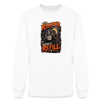 The Reaper Needs a Refill - Men's Long Sleeve T-Shirt - white - Front