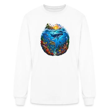 Ocean Life – Underwater World Adventure - Men's Long Sleeve T-Shirt - white - Front
