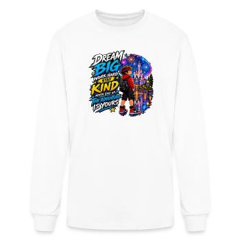 Dream Big, Stay Kind | Kids Adventure T-Shirt - Men's Long Sleeve T-Shirt - white - Front