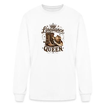 Linedance Queen Western Boots - Men's Long Sleeve T-Shirt - white - Front