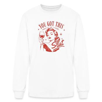 Retro Glam Toast Confidence - Men's Long Sleeve T-Shirt - white - Front