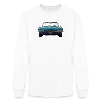 Blue Classic Convertible Front - Men's Long Sleeve T-Shirt - white - Front