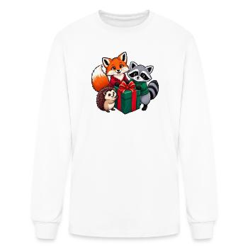 Forest Friends Gift Trio - Men's Long Sleeve T-Shirt - white - Front