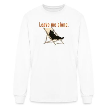 Leave Me Alone Cat - Men's Long Sleeve T-Shirt - white - Front