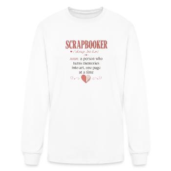 Scrapbooker Memory Art Definition - Men's Long Sleeve T-Shirt - white - Front