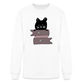 Love you art design  - Men's Long Sleeve T-Shirt - white - Front