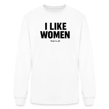 i like women - Men's Long Sleeve T-Shirt - white - Front