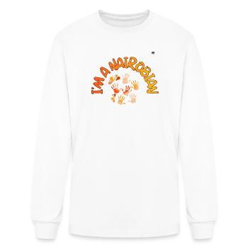 I am  Nairobian - Men's Long Sleeve T-Shirt - white - Front