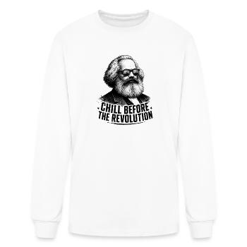 Chill Before the Revolution Revolutionar Karl Marx - Men's Long Sleeve T-Shirt - white - Front