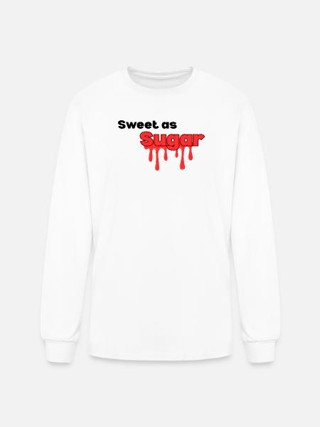 Sweet_as_sugar typography design - Men's Long Sleeve T-Shirt - white