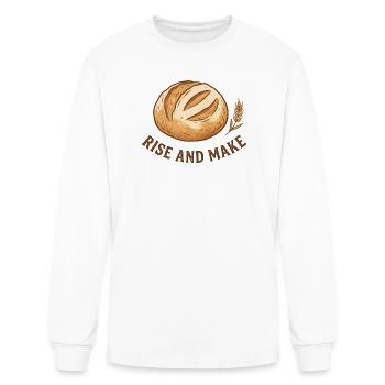 Rise and Make Loaf - Men's Long Sleeve T-Shirt - white - Front