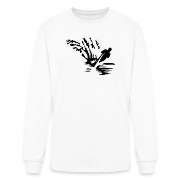water ski - Men's Long Sleeve T-Shirt - white - Front