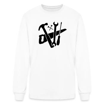 tools - Men's Long Sleeve T-Shirt - white - Front