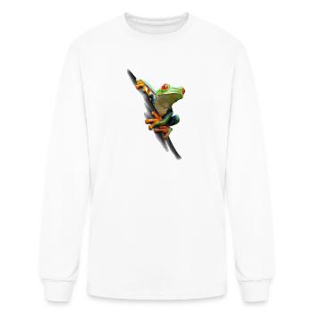 Frog - Men's Long Sleeve T-Shirt - white - Front