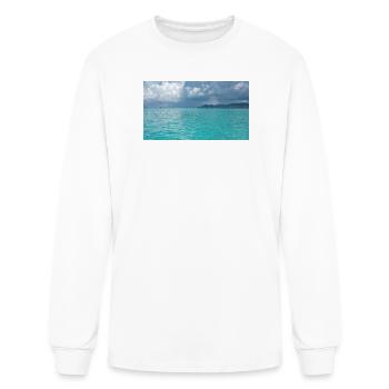 Tahiti Turquoise Lagoon - Men's Long Sleeve T-Shirt - white - Front
