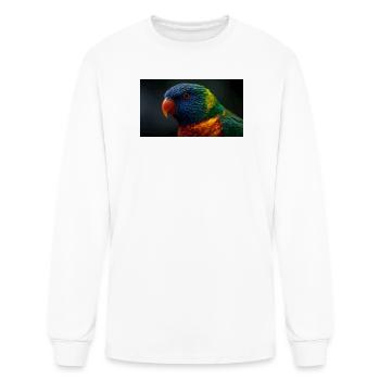 Rainbow Lorikeet Portrait - Men's Long Sleeve T-Shirt - white - Front