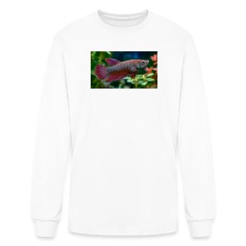 Iridescent Betta Ember - Men's Long Sleeve T-Shirt - white - Front
