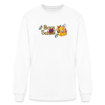 Back to School Color Splash - Men's Long Sleeve T-Shirt - white - Front