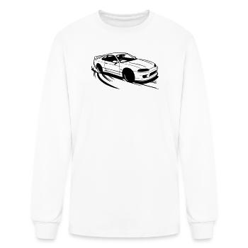 Voiture à la dérive - T-shirt à manches longues Homme - blanc - Devant