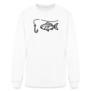 Pêche au hameçon Pêche pêcheuse Pêche sportive - T-shirt à manches longues Homme - blanc - Devant