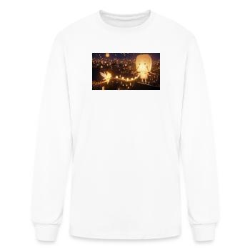 Lantern Night Wish - Men's Long Sleeve T-Shirt - white - Front