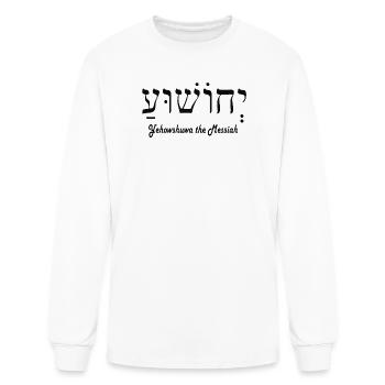 Yehowshuwa the Messiah - Men's Long Sleeve T-Shirt - white - Front