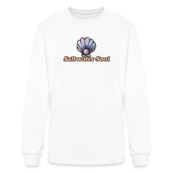 Coquillage d’âme d’eau salée - T-shirt à manches longues Homme - blanc - Devant