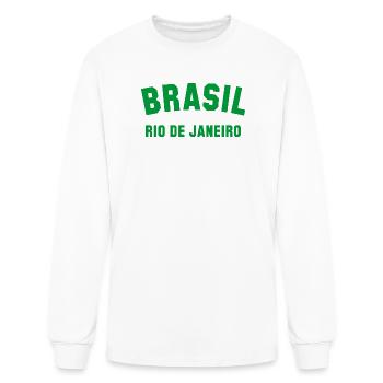 RIO DE JANEIRO, Brasil - Men's Long Sleeve T-Shirt - white - Front